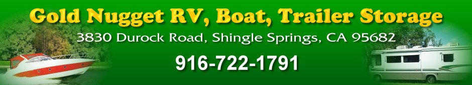 A banner for our sister site, Gold Nugget RV, Boat, and Trailer Storage